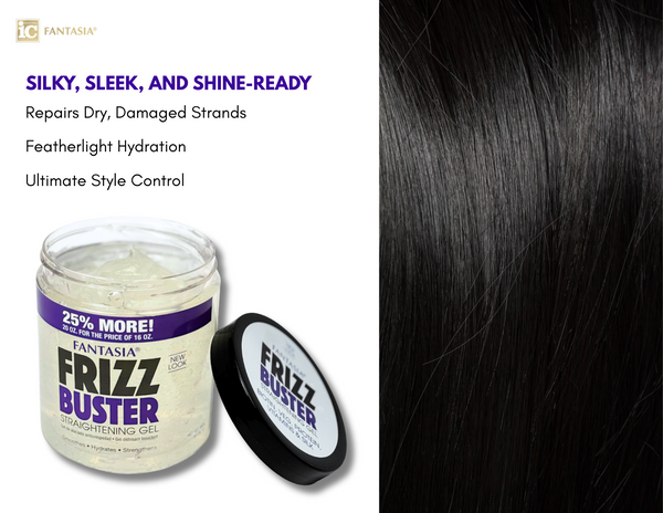 20 oz. FRIZZ BUSTER ‣ Straightening Gel