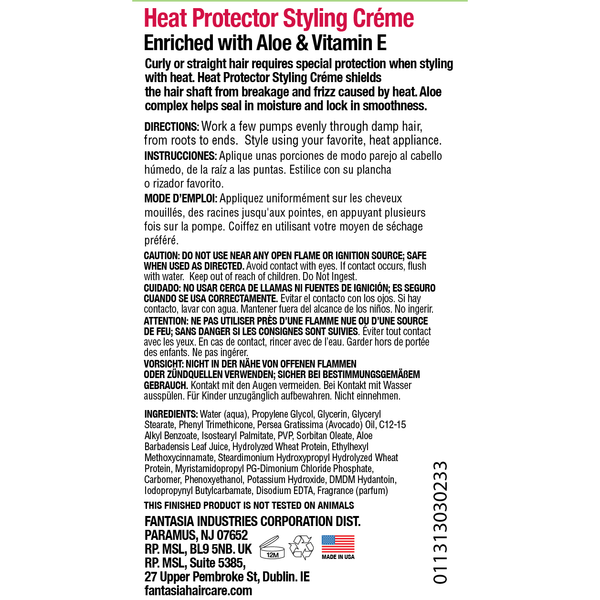 HEAT PROTECTOR ‣ Styling Créme Pump 6 oz.