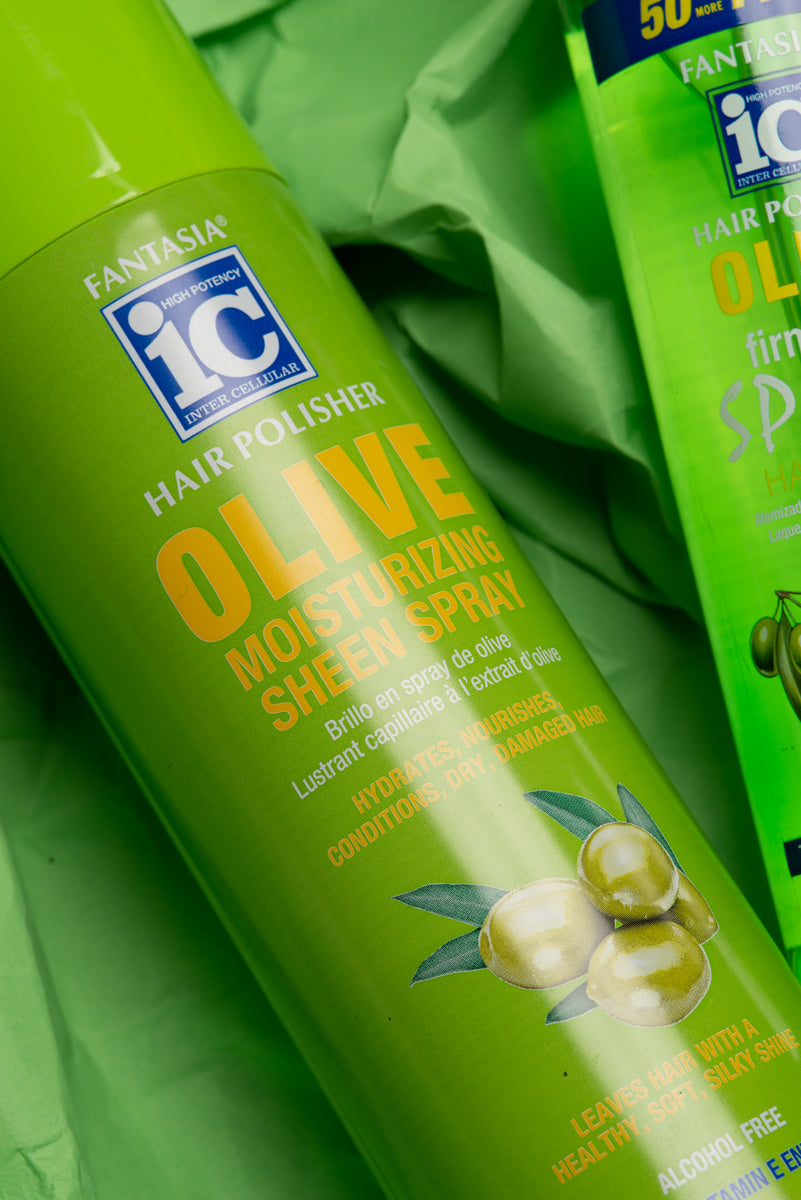 OLIVE ‣ Moisturizing Sheen Spray 14 oz. – Fantasia Hair Care