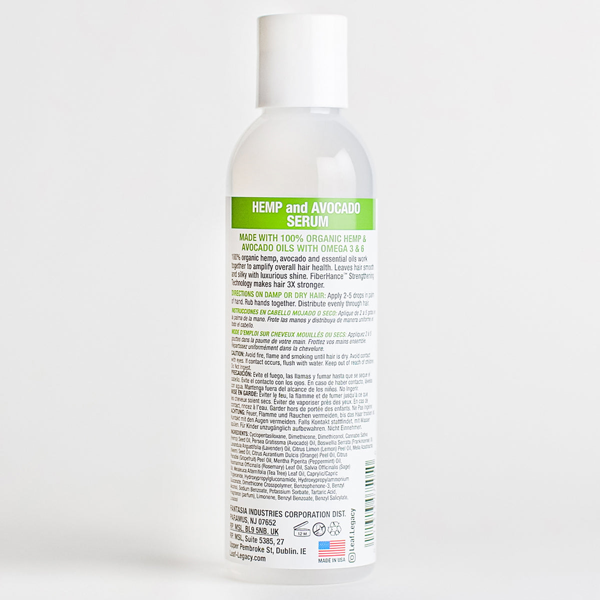 Hemp & Avocado Serum 6 oz – Fantasia Hair Care Industries