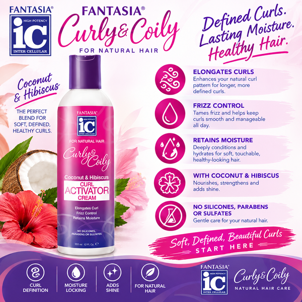 CURLY & COILY ‣ Curl Activator Cream 12.5 oz.