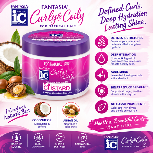 CURLY & COILY ‣ Curl Custard 12 oz.