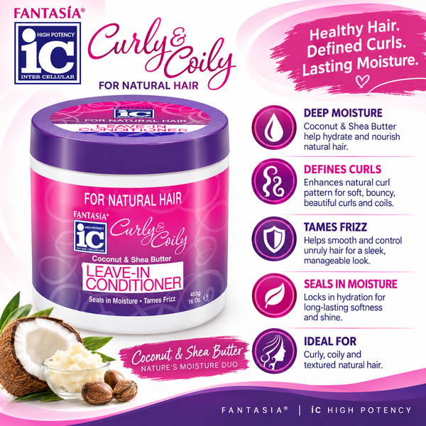 CURLY & COILY ‣ Leave-In Conditioner 16 oz.