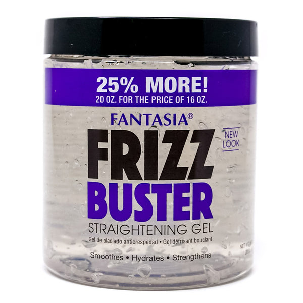 20 oz. FRIZZ BUSTER ‣ Straightening Gel. NEW LOOK! NEW SIZE!